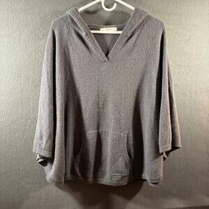 subtle luxury women cashmere hoodie medium gray minimalist neutral soft